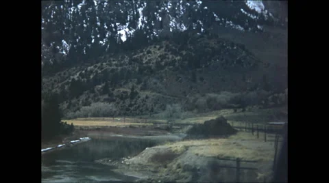 Mountainside and River Video stock 47525686