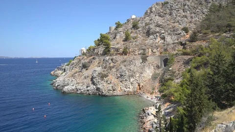 Mountainside Beach Video stock 87566606