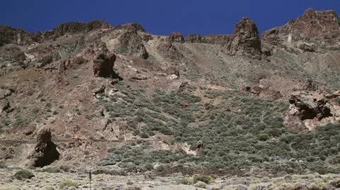 Mountainside on El Teide Stock Footage 11337253