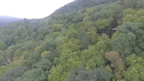 Mountainside Flyover Tight Stock Footage 145289029