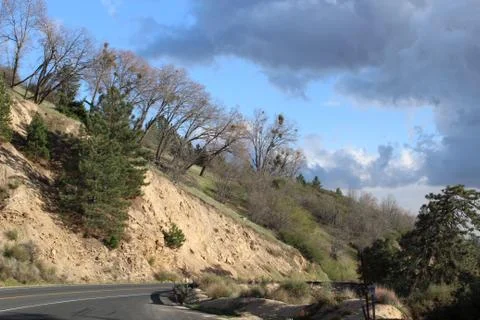 Mountainside Road Foto stock