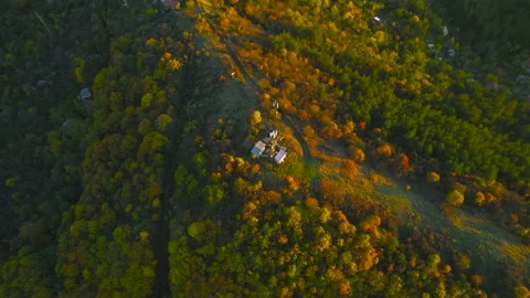 Mountainside Village Cell Tower Lower Tilt Up Video stock 201738187