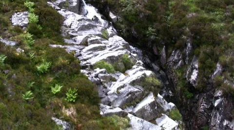 Mountainside waterfall Stock-Footage 82699