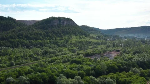 Mountains.Sand mining. Vidéo 112856893