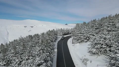 Mountains,snow, nature, drone Stock Footage 169926172