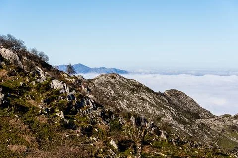 Mountaintop Cloudscape Stock Photos