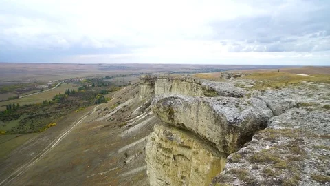 On a mountaintop Stock Footage 81712789