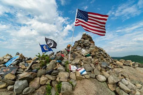 Mountaintop Memorial Stock Photos