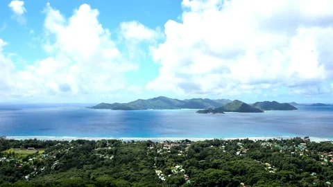 Mountaintop from the seychelles in 1080p Stock Footage 71537660
