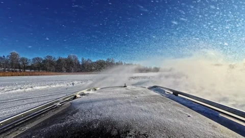 Mounted camera footage of aggressive ice drifting, low angle timelapse Stock Footage 332048236