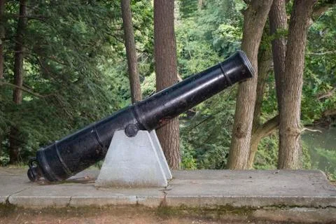Mounted Canon Stockfoto's