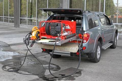 Mounted Pressure Washer Foto stock
