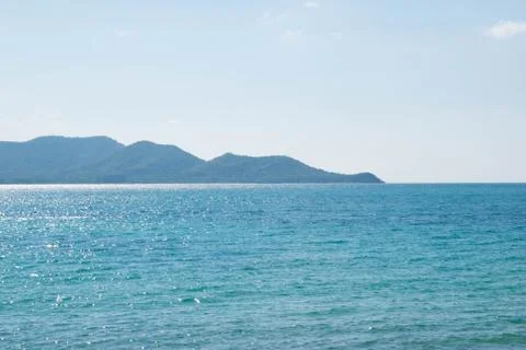 Mountian on beach 库存照片