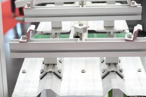 Mounting Clamp of Solar panel ; Stock Photos