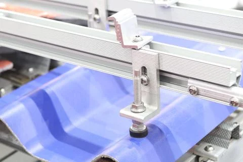 Mounting Clamp of Solar panel ; Stock Photos