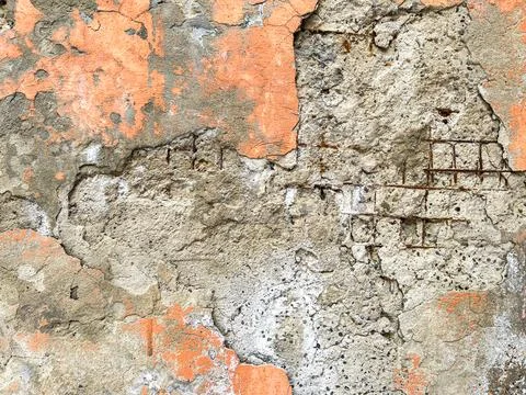 Mounting defect on the wall 3 Stock Photos