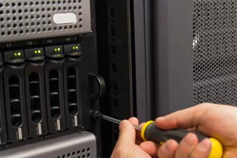 Mounting rack unit Stock Photos