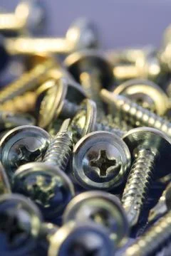 Mounting screws 스톡 사진