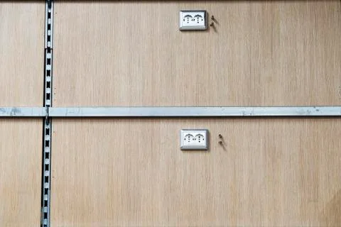 Mounting sockets, Install AC outlets with screwdriver Stock Photos