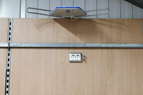 Mounting sockets, Install AC outlets with screwdriver Stock Photos