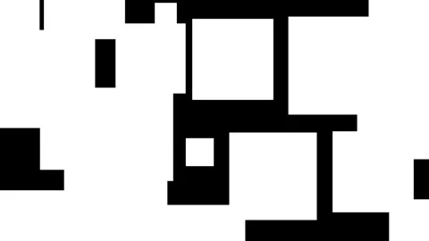 Mounting transition pixels. Transformation animation. Cartoon 스톡 동영상 134927391