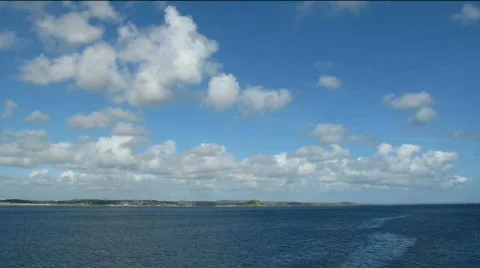 Mounts bay clouds time lapse Vídeo Stock 770276