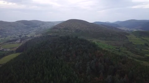 Mourne Mountains in Rostrevor Stock Footage 244051171