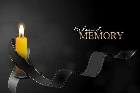 Mourning beloved memory Stock Illustration