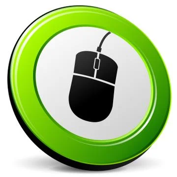 Mouse 3d icon Stock Illustration