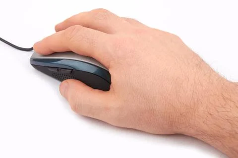 Mouse and hand Stock-Fotos
