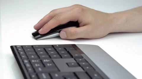 Mouse and keyboard 1 Stock Footage 52364234