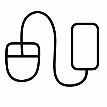 Mouse and mobile phone Stock Illustration