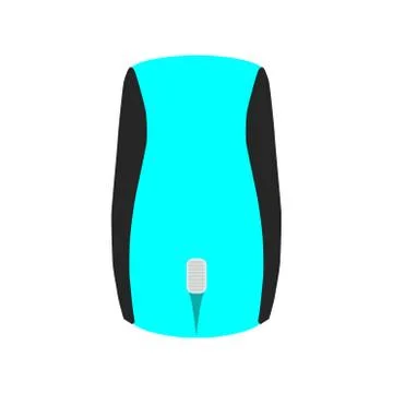 Mouse arc wireless icon computer vector isolated illustration. Internet butto 스톡 일러스트