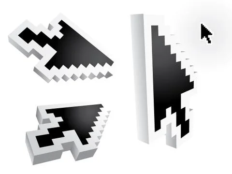 Mouse arrow pointers Stock Illustration