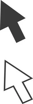 Mouse arrow vector Illustrazione stock