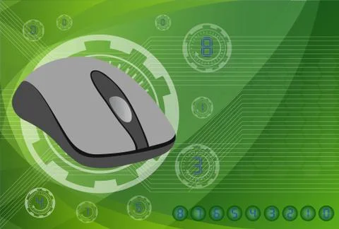 Mouse on the background technologies. Stock-Illustration