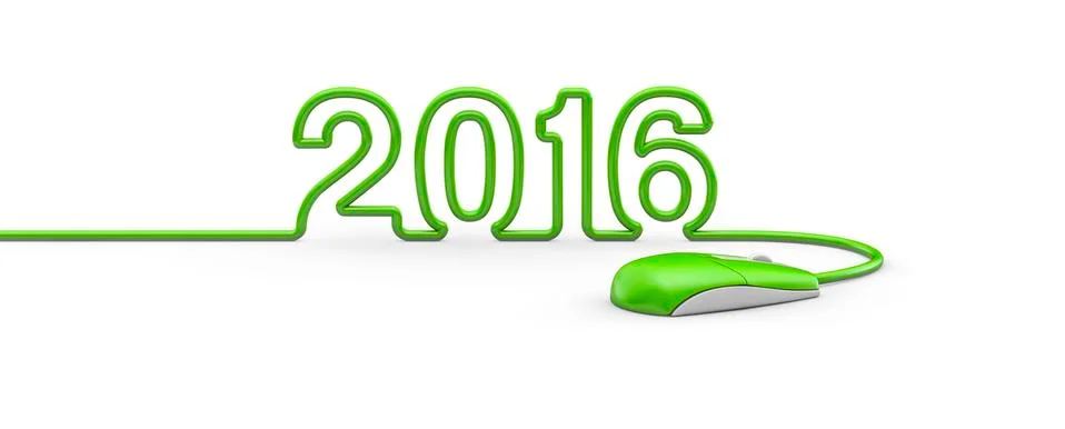 Mouse cable 2016 Stock Illustration