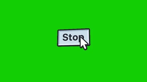 Mouse Click to Stop Animation Stock Footage 340607652