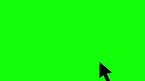Mouse click symbol with circle on Green Screen Chroma key. Stock Footage 251559940