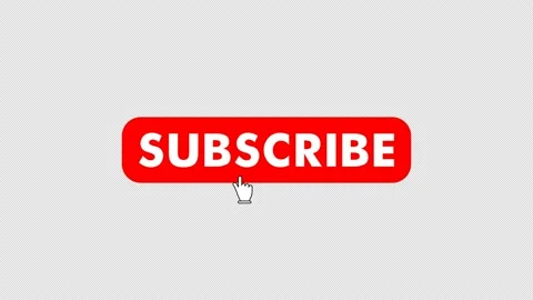 Mouse Clicking a Subscribe Button. Alpha channel. Stock Footage 161984109