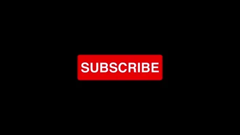 Mouse Clicking a Subscribe Button and Bell Notification animation on transparent Stock Footage 335080056