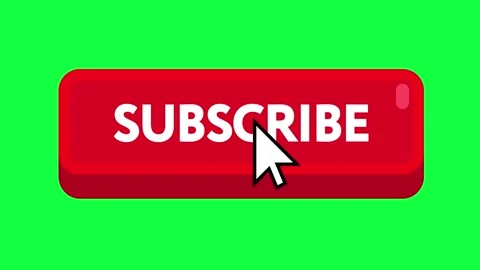 Mouse Clicking a Subscribe.  Green Background. Video stock 139582081