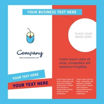Mouse  Company Brochure Template. Vector Busienss Template イラスト素材