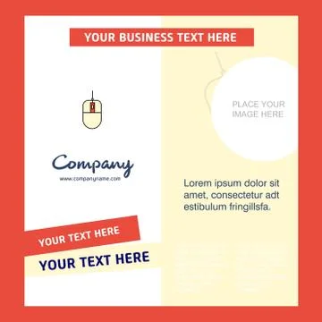 Mouse Company Brochure Template. Vector Busienss Template イラスト素材