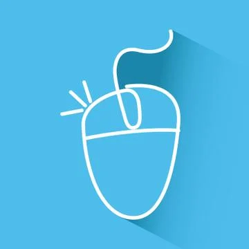 Mouse computer design, vector illustration eps10 graphic Illustrazione stock