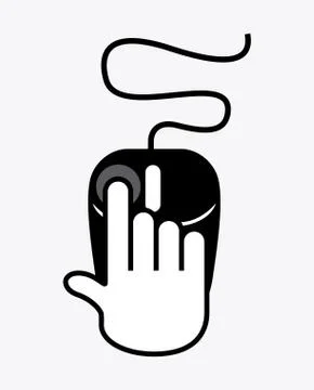 Mouse computer design, vector illustration eps10 graphic 스톡 일러스트