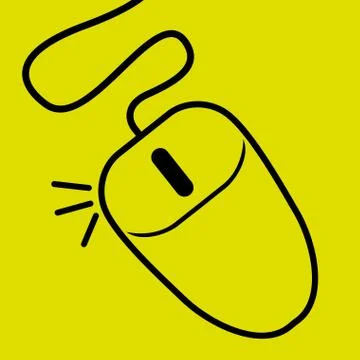 Mouse computer design, vector illustration eps10 graphic Illustrazione stock
