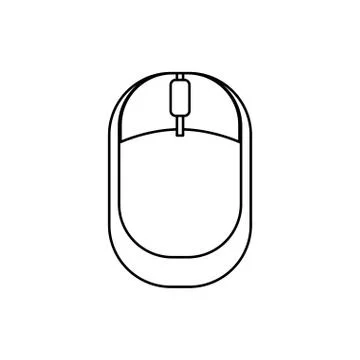 Mouse computer device Stock Illustration