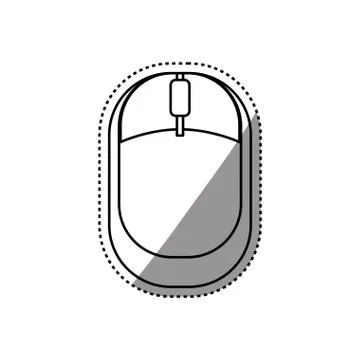 Mouse computer device Stock Illustration