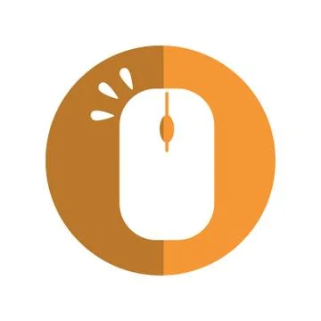 Mouse computer device 库存插图